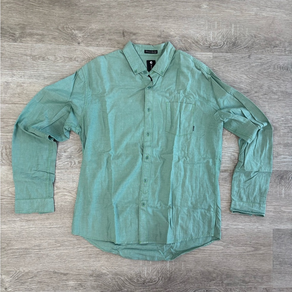 Billabong Men’s L Green Casual Button-Down Shirt
